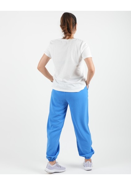 Jogger Pantolon Paça Lastikli Düz Renk