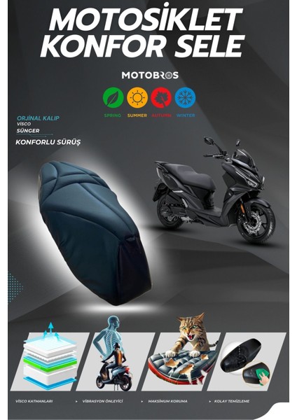Sym Jet 14 Uyumlu Konfor Sele Kılıfı