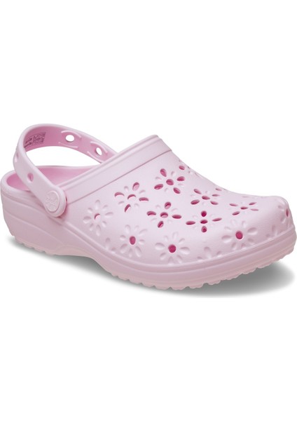Classic Floral Cut Out Clog Açık Pembe Unisex Terlik 210927 fiyatları