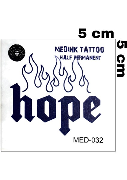 1 Ay Kalıcı Hope Minimal Yazı Geçici Dövme fiyatları