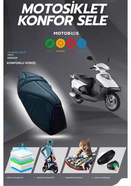 Motolüc Ceo 110 Uyumlu Konfor Sele Kılıfı
