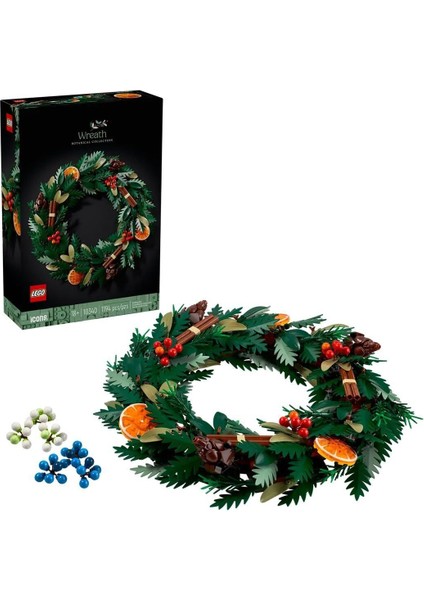 10340 LEGO Iconic Botanicals Çelenk - Wreath 1194 Parça +18 Yaş