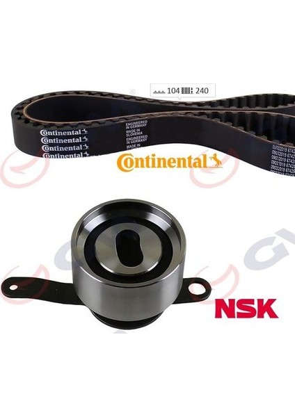 59T9235C Eksantrik Gergi Seti 104×240 Accord 1.6 98-02 -Civic Iv-V-Vı 1.6 91-01 -Crx Iıı 1.6 92-98 K015410XS
