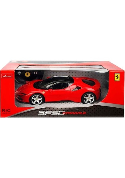 97300 1:14 Ferrari SF90 Stradale Işıklı Uzaktan Kumandalı Araba 34 cm