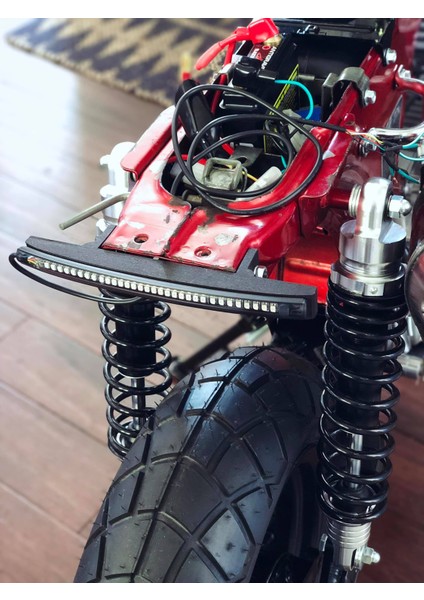 Entegre LED Şerit Için Honda CT70 / Dax Arka Lamba Braketi (Plastik Aparattır!!!) modelleri