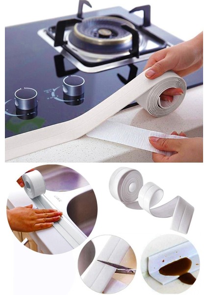 Su Sızdırmaz Bant Lavabo Küvet Küvet Duş Kenar Bandı 2 Adet