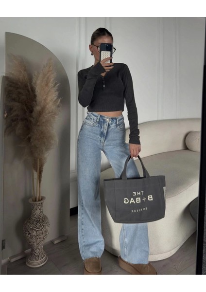 Munn Collection Yıkamalı Crop