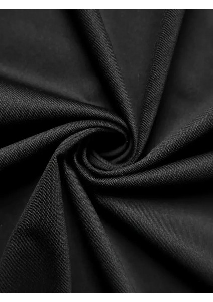 Benzersiz Sırt Baskılı Erkek Sokak Stili Bol Tişört - Nefes Alabilir Polyester, Makinede Yıkanabilir - Siyah