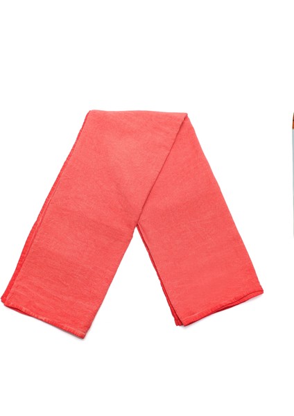 Taşlanmış Mercan Denim Pamuk Masa Örtüsü