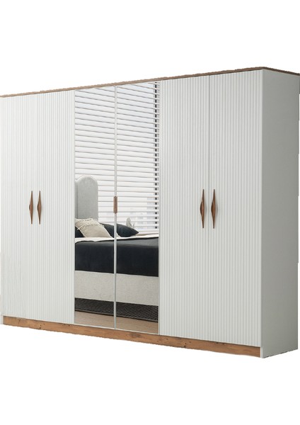 Sierra 6 Kapaklı %100 Mdf Gardırop