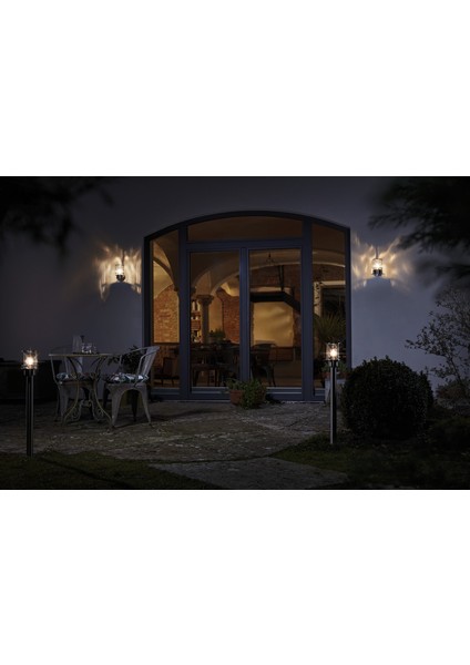 Endura Classic Post Up E27 Duy IP44 Paslanmaz Çelik Mlz. Dış Mekan Aplik