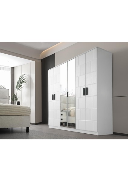 Erciyes 6 Kapaklı %100 Mdf Gardırop modelleri