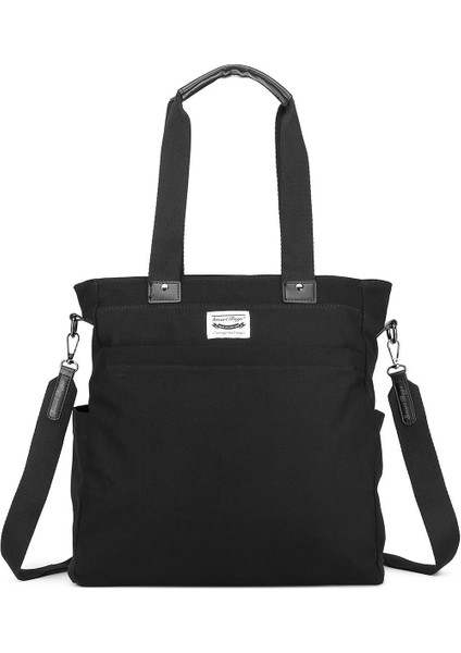 Smartbags Kanvas Kumaş Kadın Omuz Çantası 2022-1309 Siyah