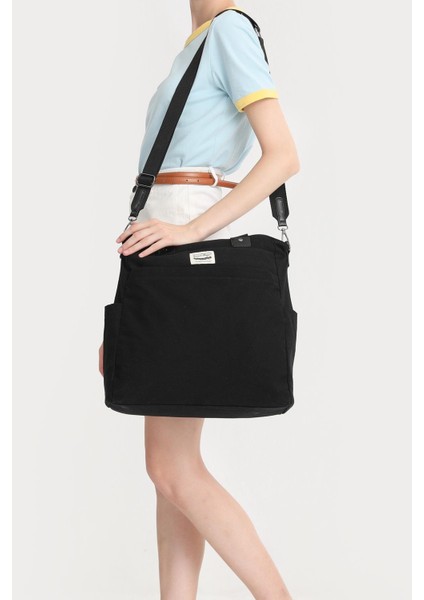 Smartbags Kanvas Kumaş Kadın Omuz Çantası 2022-1309 Siyah fiyatları