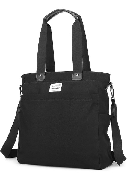 Smartbags Kanvas Kumaş Kadın Omuz Çantası 2022-1309 Siyah modelleri