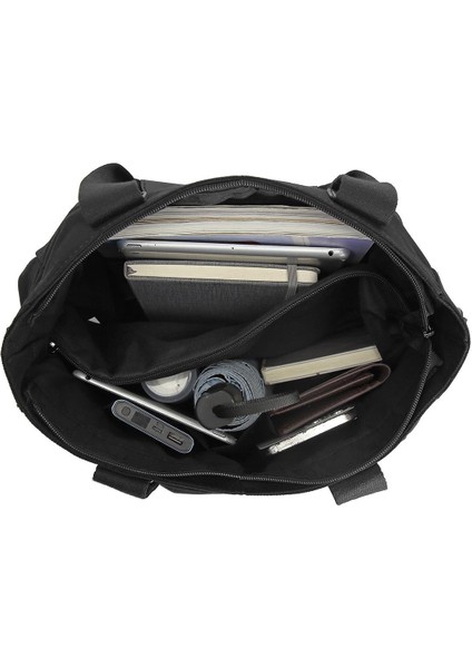 Smartbags Kanvas Kumaş Kadın Omuz Çantası 2022-1309 Siyah indirimleri