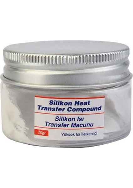 20 gr - Isı Transfer Silikonu - Beyaz - Oem
