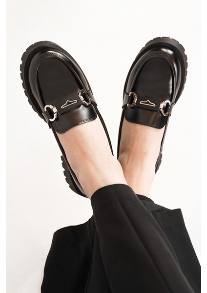 Merry Ithal Toka Detaylı Kadın Ayakkabı Cilt Siyah fırsatları