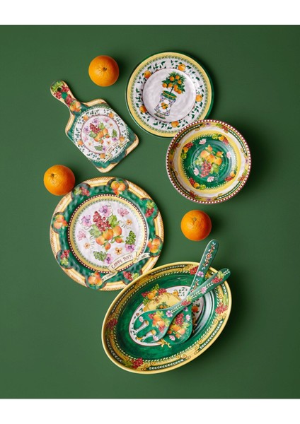 Carpe Diem Yeşil Melamin Sunum Tahtası 25 cm fiyatları