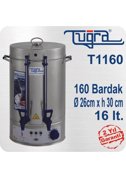 Çay Makinaları 160 Bardak 16 Lt.
