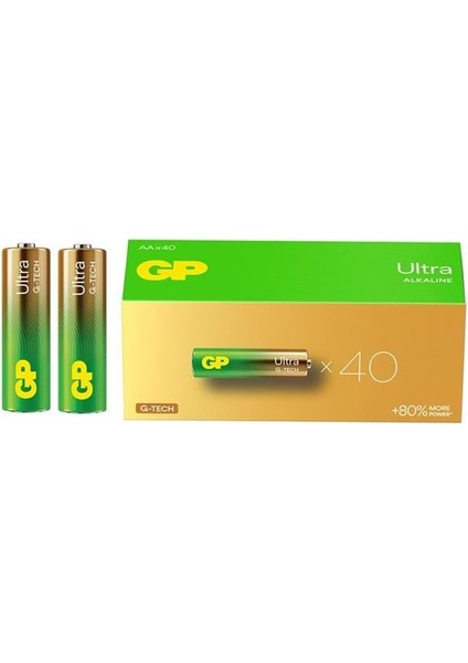 Gp 15AU R6 Ultra Alkalin Kalem Aa 40‘lı Paket
