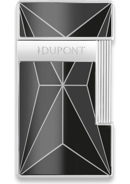 S.t. Dupont Slimmy Fire x Puro Çakmak Siyah Krom 28277