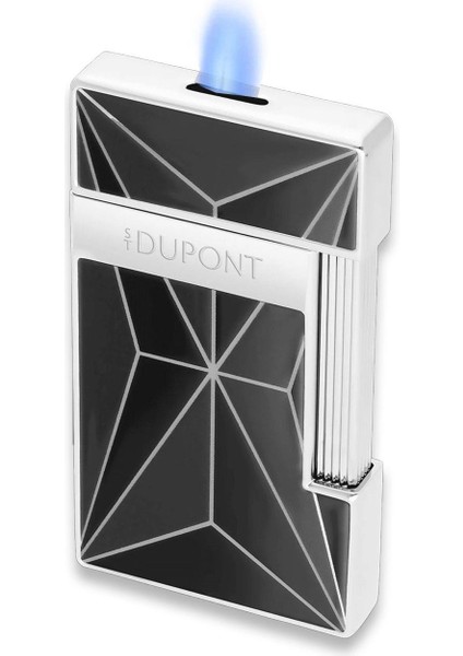 S.t. Dupont Slimmy Fire x Puro Çakmak Siyah Krom 28277