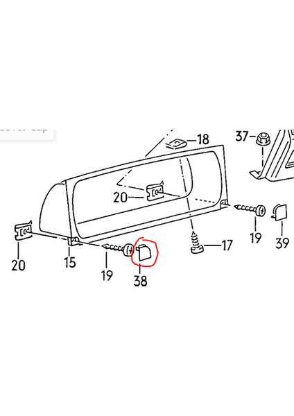 Vw Corrado Sol Gösterge Grubu Vida Kapağı Kapağı (535 858 507 / 535858507) (Plastik Aparattır!!!)