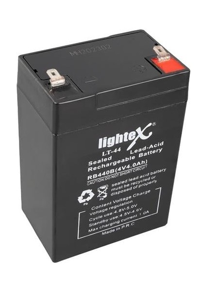 Lightex Lt-44 4VOLT 4.0AMPER Kuru Işıldak Aküsü