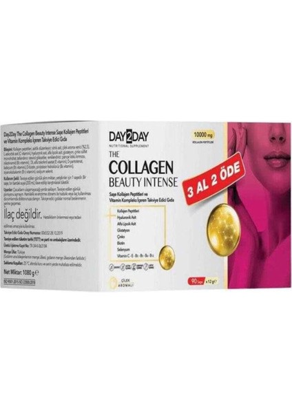 The Collegen Beauty Çilek Aromalı 10000 Mg 30 Saşe - 3 Al 2 Öde