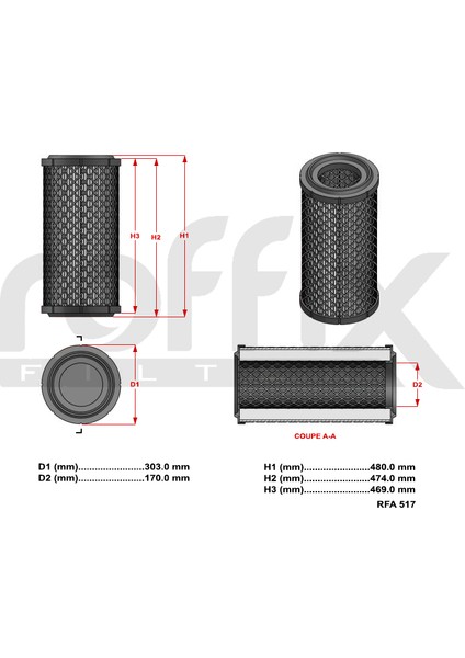 Hava Filtresi RFA-517 fiyatları
