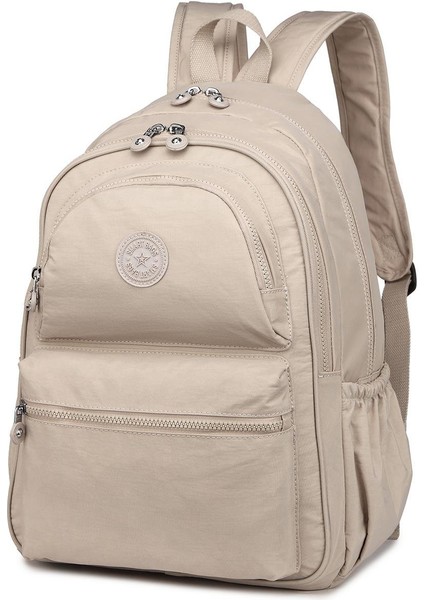 Smartbags Krinkıl Kumaş Büyük Boy Kadın Sırt Çantası 2022-1050 Bej fiyatları