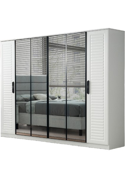 Nemrut 6 Kapaklı %100 Mdf Gardırop