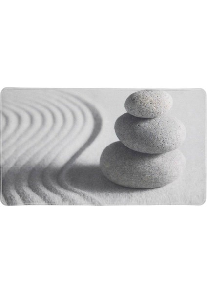 Kaymaz Banyo Matı – Plastik, Vantuzlu, Taş Desenli Duş Matı, Kaymayı Önleyici Paspas 70X40 cm