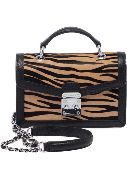 Siyah Hakiki Deri Kadın El Çantası - S24K1BC80265-U9N