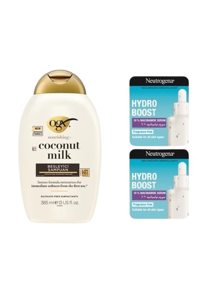 Coconut Milk Şampuan - Niasinamid Serum Hediye