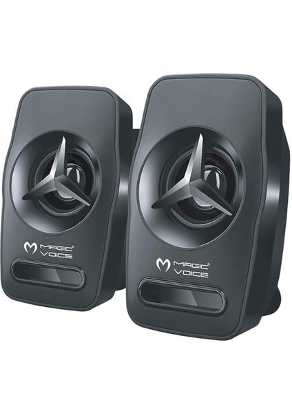 Magicvoice T-19 1+1 USB Pc Mini Hoparlör - Speaker (2*3 Watt - 4 Ohm)
