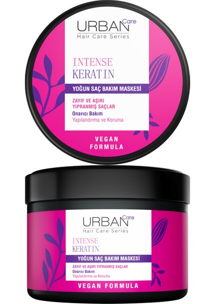 Intense Keratin Aşırı Yıpranmış Saçlara Özel Yoğun Saç Bakım Maskesi 230 Ml-Vegan