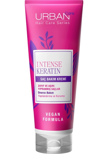 Intense Keratin Aşırı Yıpranmış Saçlara Özel Saç Bakım Kremi 250 ml - vegan