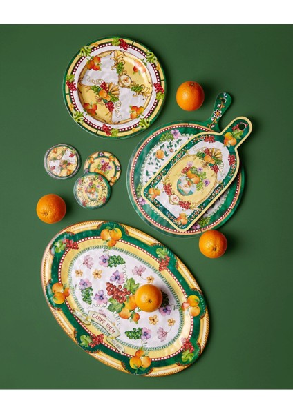 Carpe Diem Yeşil Melamin Sunum Tahtası 34 cm fiyatları