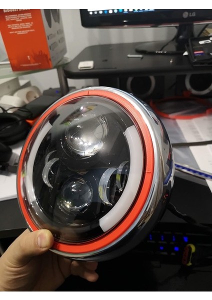 Ducati Monster LED Head Light Adaptörü 7 "standart Far (Plastik Aparattır!!!)