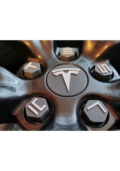 Aero Tekerlekler Için Tesla Modeli 3 Bijon Kapağı (Plastik Aparattır!!!)