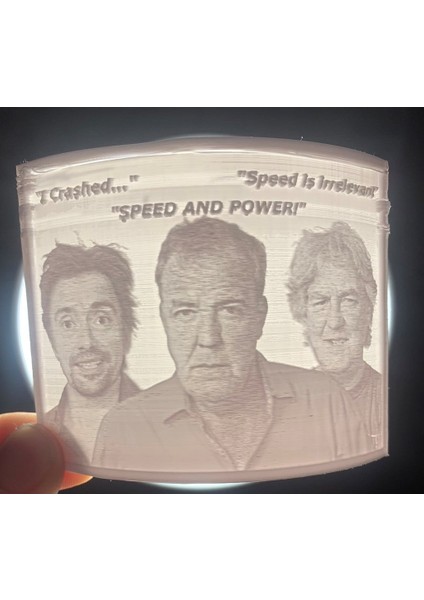 Jeremy Clarkson, James May ve Richard Hammond Lithophane (Plastik Aparattır!!!)