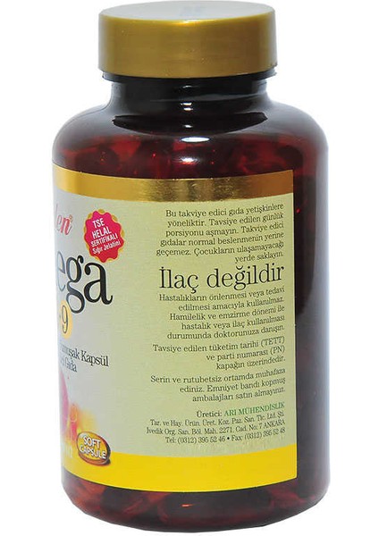 Omega 3-6-9 1585 Mg x 100 Yumuşak Kapsül