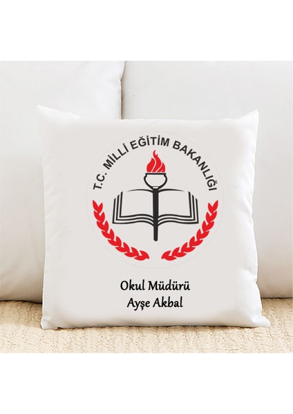 Okul Müdürü Kişiye Özel Yastık Kılıfı PI184