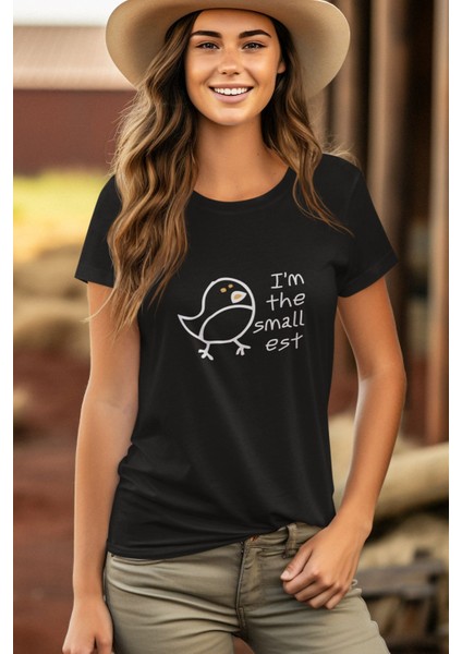 I 'm The Smallest Mini Kuş Baskılı Unisex T-Shirt