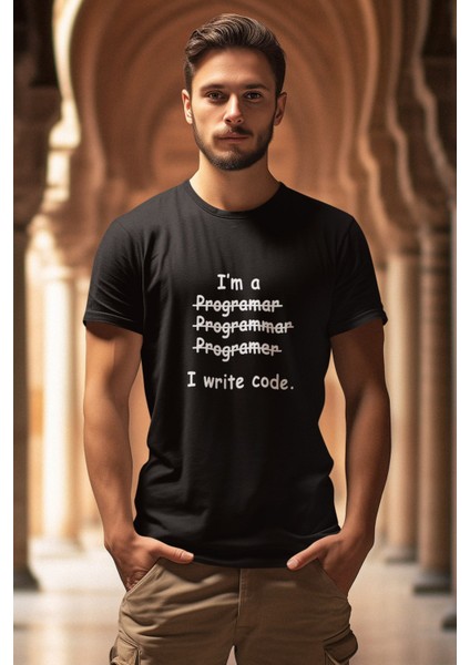 Yazılımcı Mühendis Eğlenceli Hediyelik Unisex T-Shirt