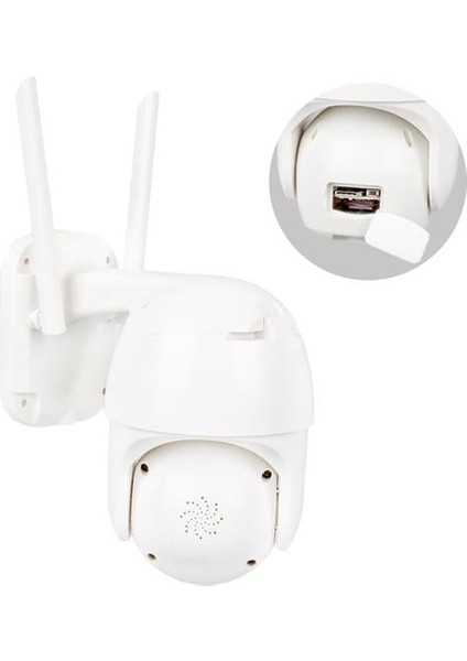 Powermaster 2mp 3.6mm 1080P Wifi Speed Dome Ptz Kamera Poe + 12V