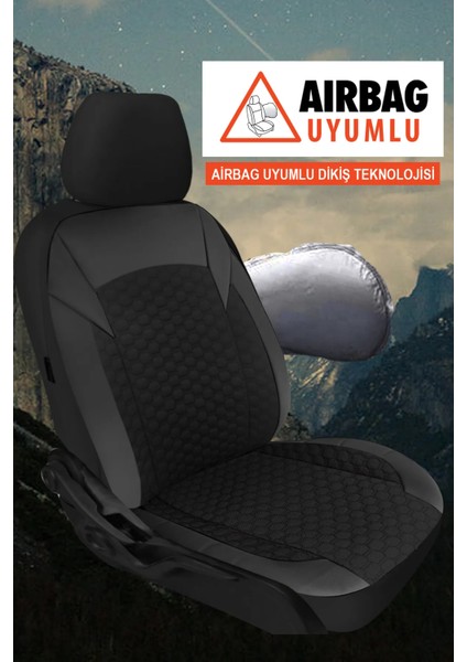 Nissan Terrano (R20) 2.4 I 12V (3 Dr) (116 Hp) 1999 Uyumlu Moca Plus 5 Koltuk Tam Set Oto Koltuk Kılıfı Siyah