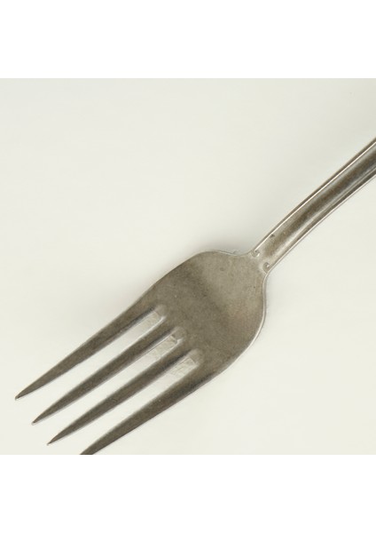 Vintage 18 Parça 6 Kişilik Tatlı Çatal Kaşık Bıçak Takımı Silver